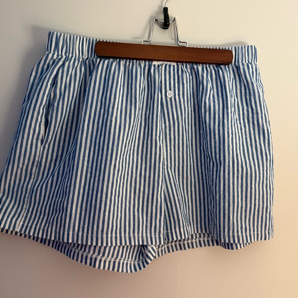 Anrabess Pinstripe Boxer PJ Women’s Casual Shorts - Picture 5 of 9